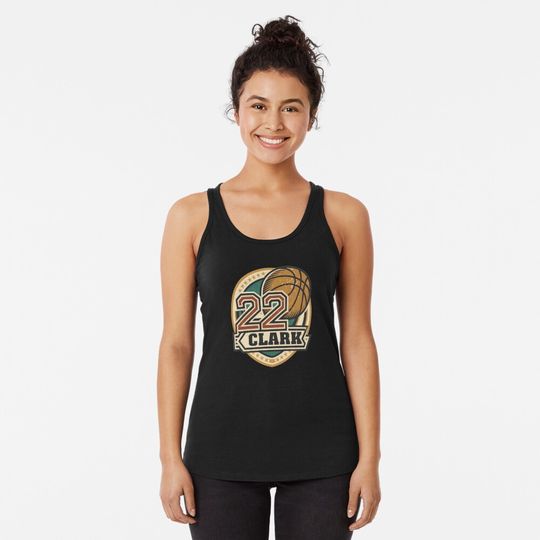 caitlin clark 22 Racerback Tank Top