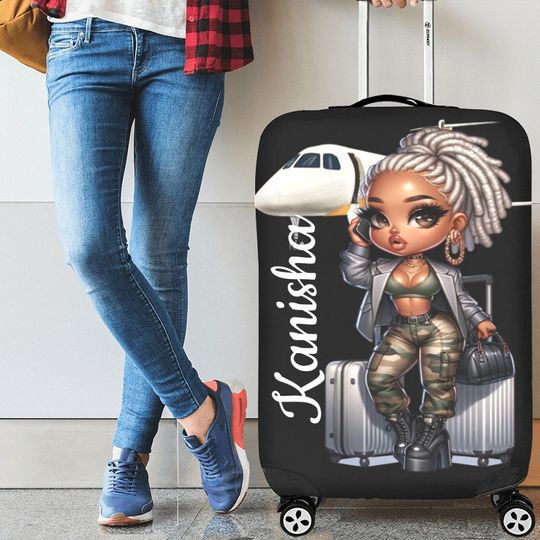 Chibi Flights not Feelings Luggage Cover