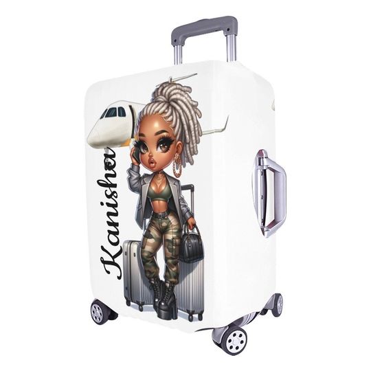 Chibi Flights not Feelings Luggage Cover