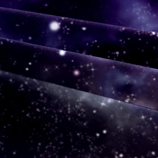 Galaxy Purple Starry Sky Printed  Bedding Set