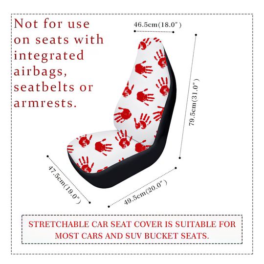 Lurking Death - spider skull web Car Seat Covers