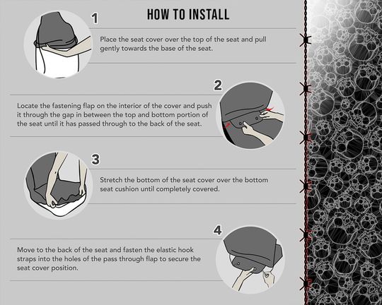 Lurking Death - spider skull web Car Seat Covers