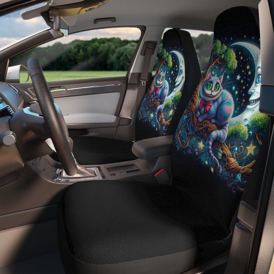 Whimsical Cheshire Cat Car Seat Covers