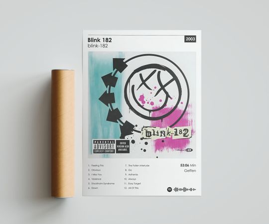B182 Self-Titled Album, Pop Punk Anthem Poster