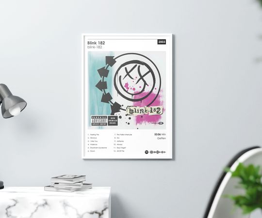 B182 Self-Titled Album, Pop Punk Anthem Poster