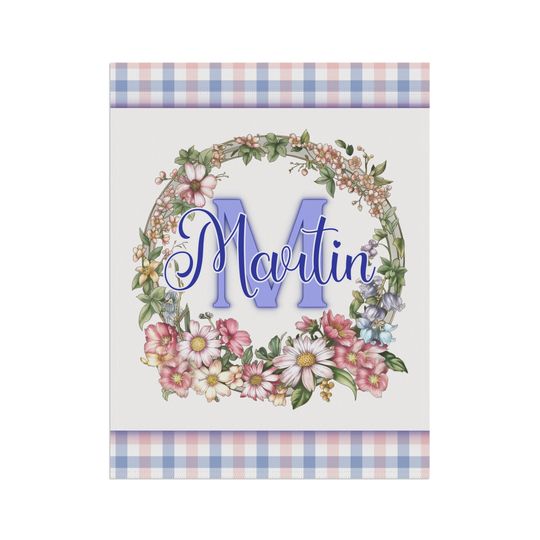 Personalized monogram house flags