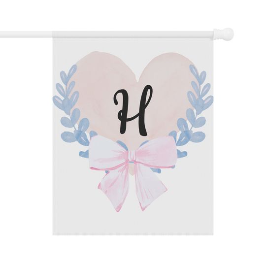 Personalized monogram house flags