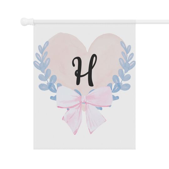 Personalized monogram house flags