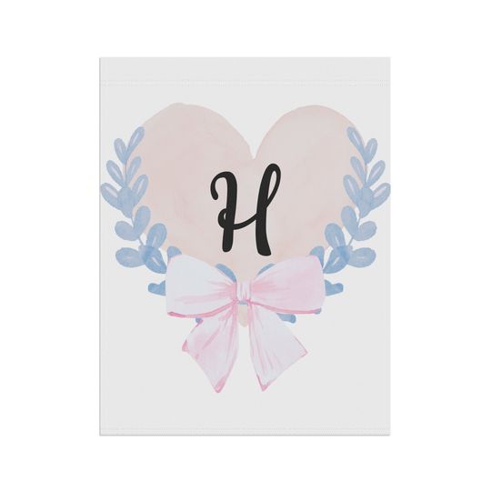 Personalized monogram house flags