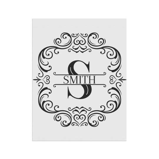 Personalized monogram house flags