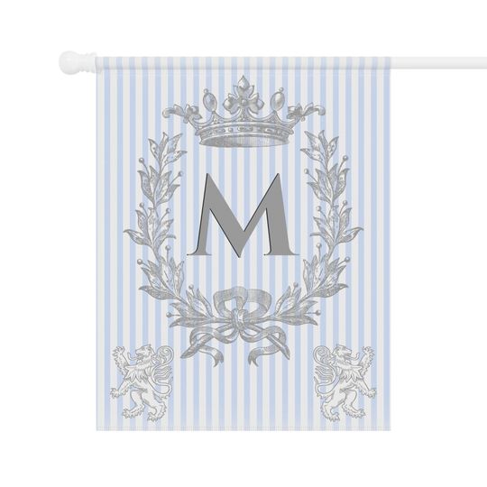 Personalized monogram house flags