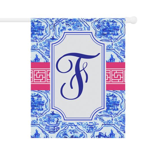 Personalized monogram house flags