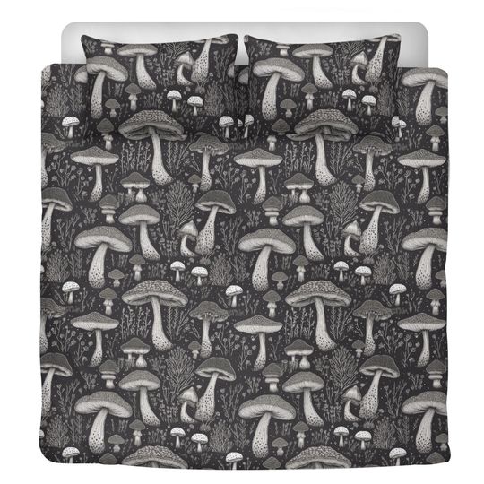 Mushroom Patterns Bedding Set -  Room Decoration