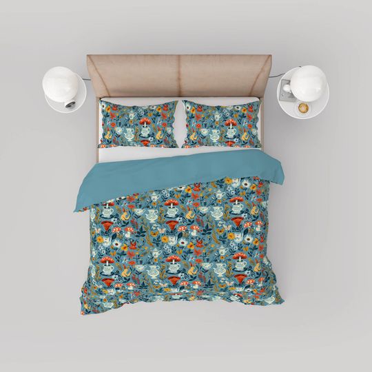 Mushroom Patterns Bedding Set -  Room Decoration