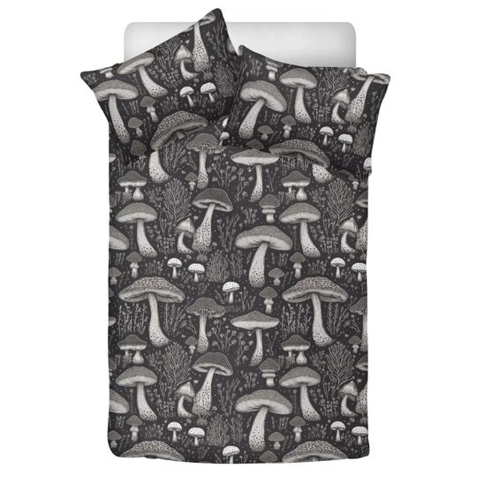 Mushroom Patterns Bedding Set -  Room Decoration