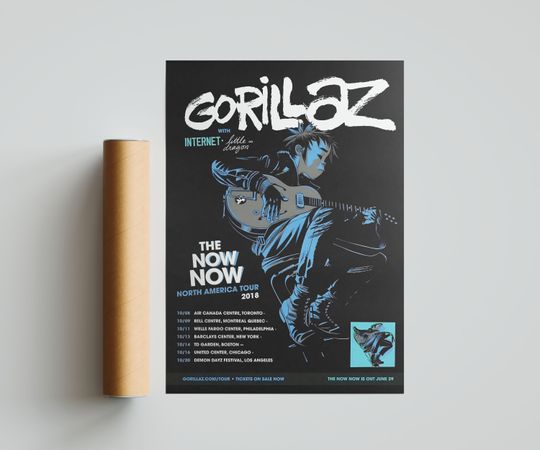 Gorillaz Poster, Room Decoration
