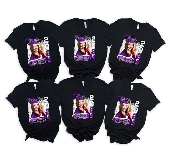 Custom Photo Printed Graduation Shirt,Custom Photo Graduation