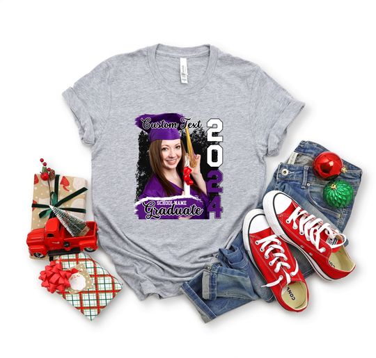 Custom Photo Printed Graduation Shirt,Custom Photo Graduation
