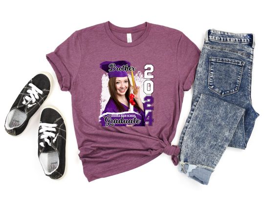 Custom Photo Printed Graduation Shirt,Custom Photo Graduation