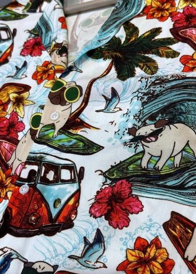 Hawaii Short Sleeve Oversize Patterned Men's Summer