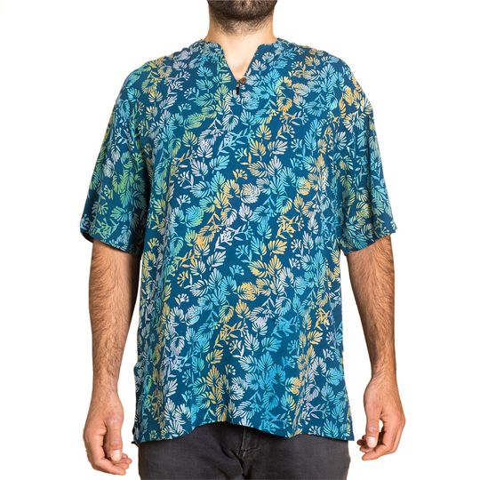 SHIRT batik design without collar | 100% natural viscose