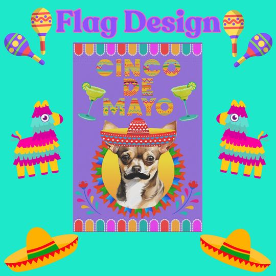 Happy Cinco De Mayo Garden Flag