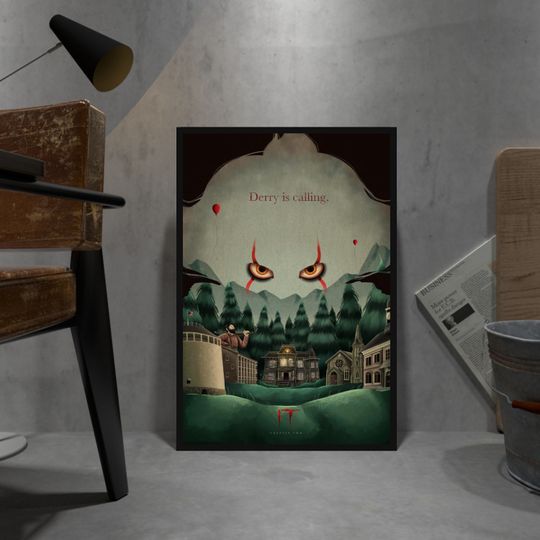 IT Poster, Pennywise Poster, Wall Decor