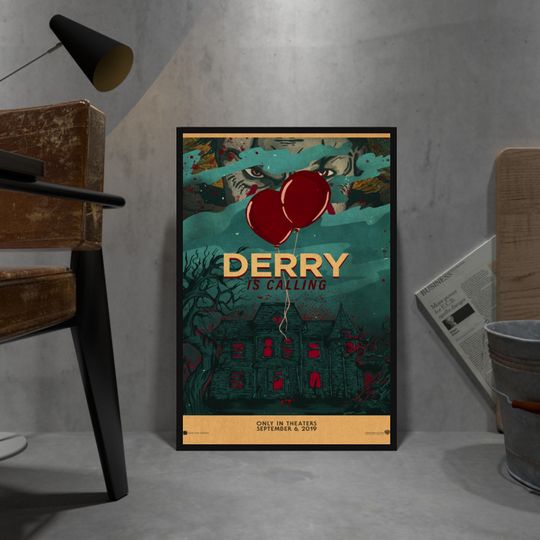 IT Poster, Pennywise Poster, Wall Decor