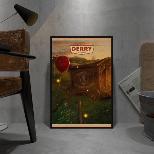 IT Poster, Pennywise Poster, Wall Decor