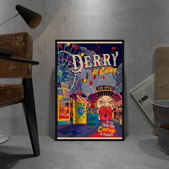 IT Poster, Pennywise Poster, Wall Decor