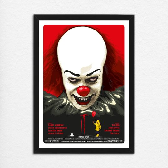 IT Poster, Pennywise Poster, Wall Decor