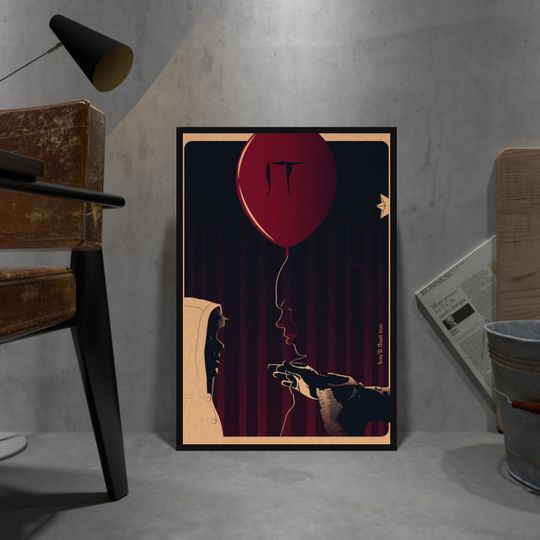 IT Poster, Pennywise Poster, Wall Decor