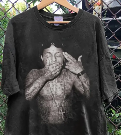 Vintage Lil Wayne Raper Shirt, Lil Wayne Bootleg Inspired Merch Gift