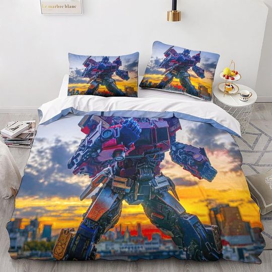 Transformers Set 3D Printed Kids Bedding