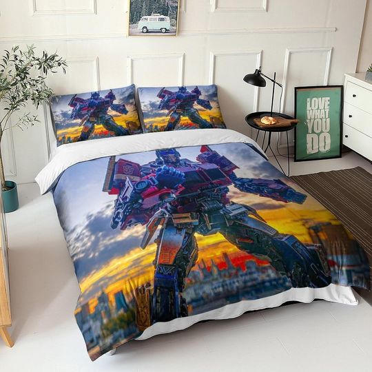 Transformers Set 3D Printed Kids Bedding