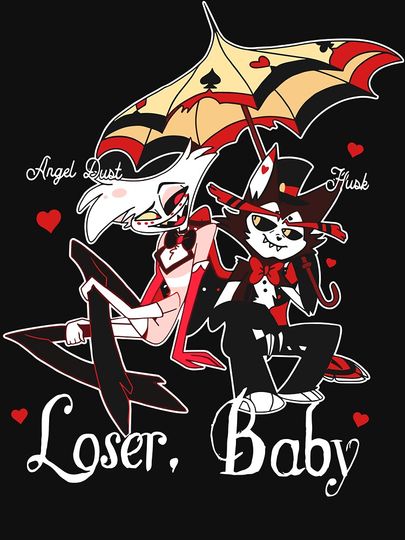 Hazbin Hotel Angel Dust X Husk Loser Hoodie