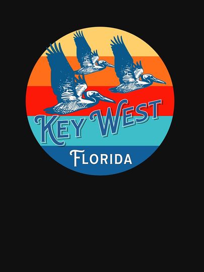 Key West Florida Pelicans Racerback Tank Top