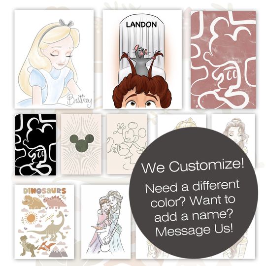 Moana Princess, Disney poster, art decoration