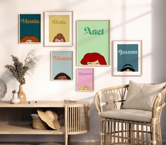 Moana Princess, Disney poster, art decoration