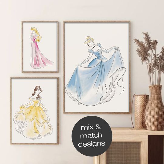 Moana Princess, Disney poster, art decoration