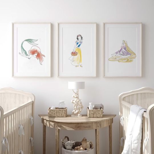 Moana Princess, Disney poster, art decoration