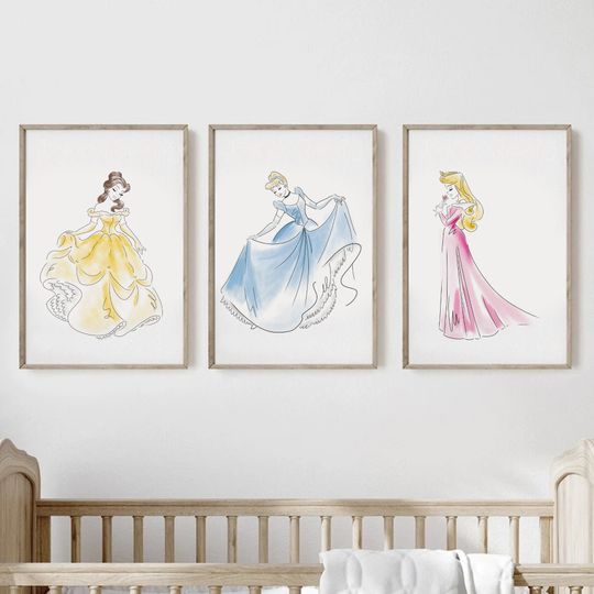 Moana Princess, Disney poster, art decoration