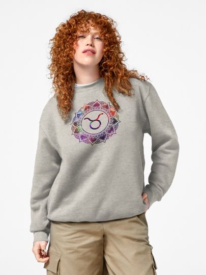 Taurus Zodiac - Mandala Pullover Sweatshirt