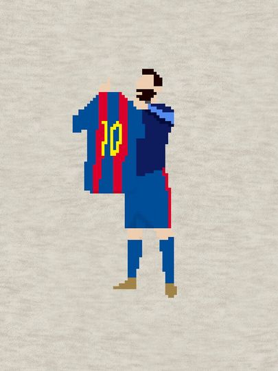 Messi Iconic Celebration Pixel Pullover Sweatshirt