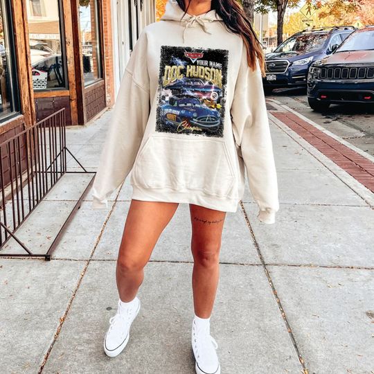 Custom Vintage Doc hudson Champion Unisex T-Shirt, Radiator Springs Shirt Piston Cup Shirt