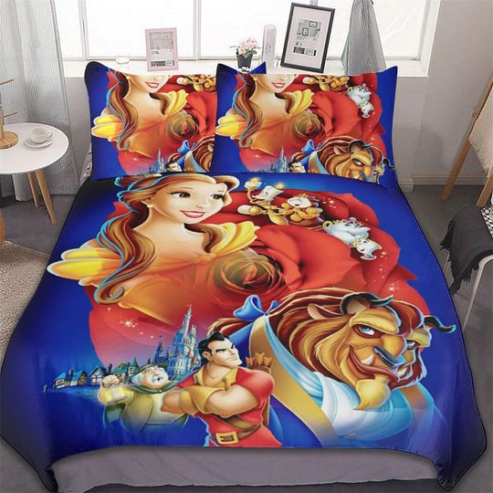 Beauty and the Beast Cotton Matting Bedding Set