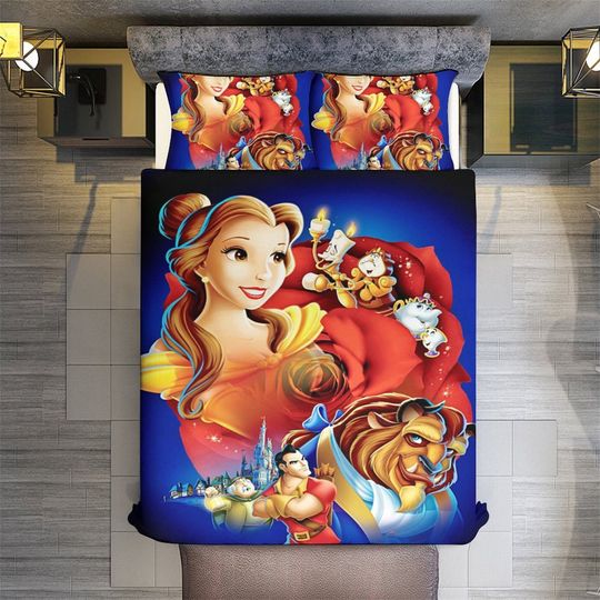 Beauty and the Beast Cotton Matting Bedding Set