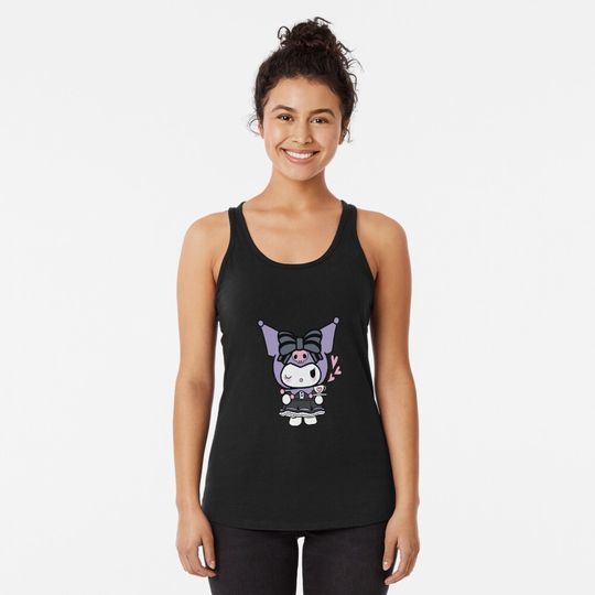 Kuromi Tea Time Racerback Tank Top