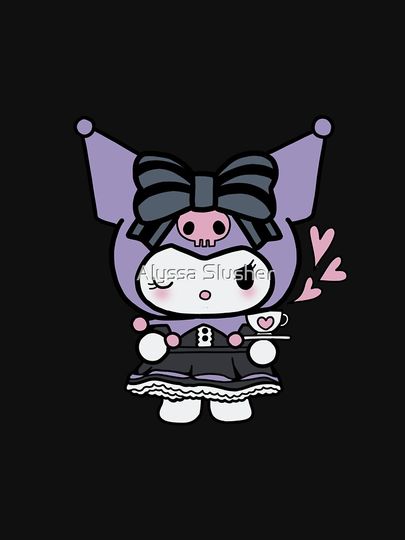 Kuromi Tea Time Racerback Tank Top