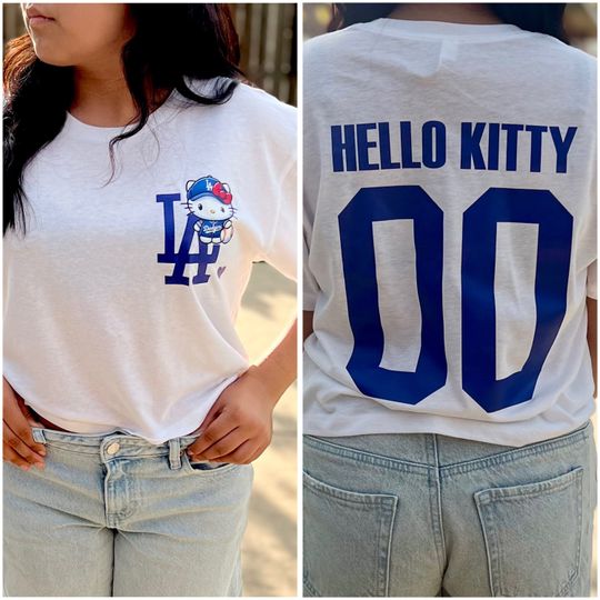 Hello Kitty LA Dodgers t-shirt
